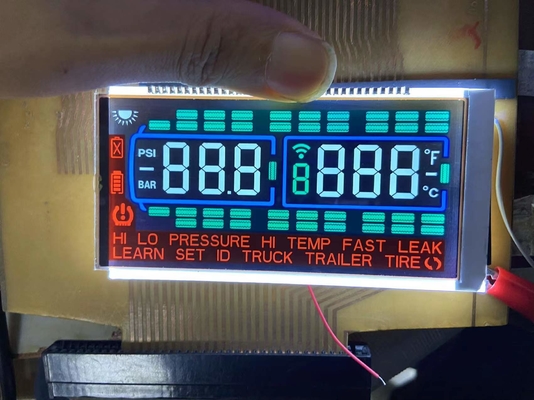FSTN pantalla de dígito negativo Transmisor personalizado de pantalla TN módulo LCD para medidor de presión de neumáticos
