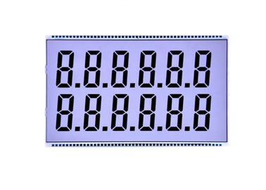 Panel LCD monocromático del dígito de la exhibición del TN Lcd del Lcd 7 de segmento de la exhibición de la pantalla transparente de encargo del Lcd para el tablero de instrumentos del combustible
